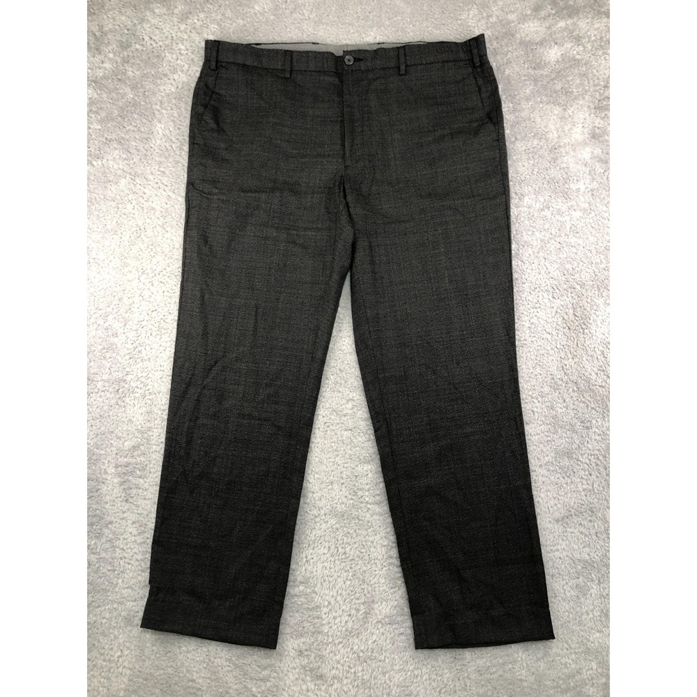 Marks And Spencer M&S Pants Mens 40x30 Black Wool Blend